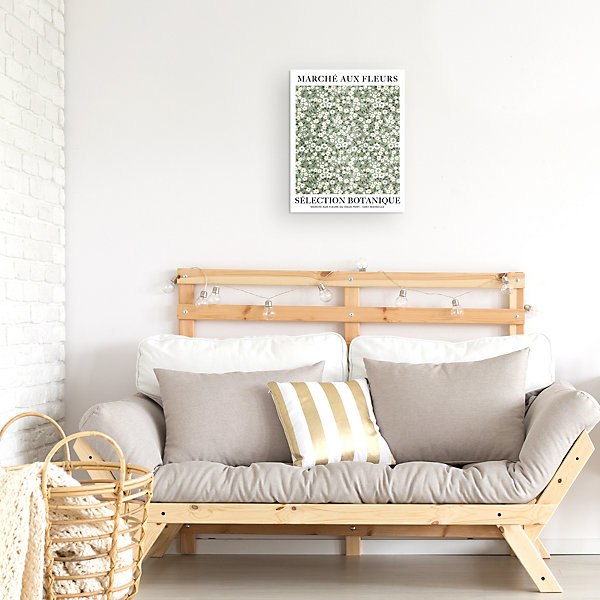 Affiche marché aux fleurs sélection botanique Dada Art l.40 x H.50 cm vert