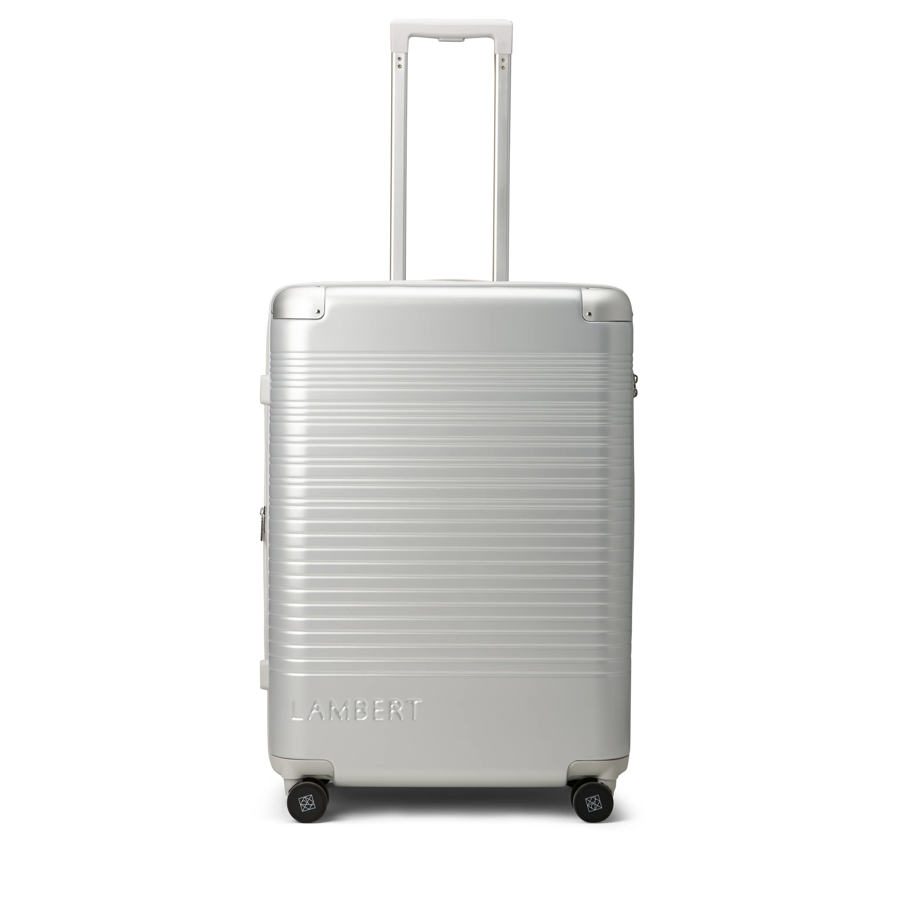 The Milan –  Silver Medium Checked Luggage