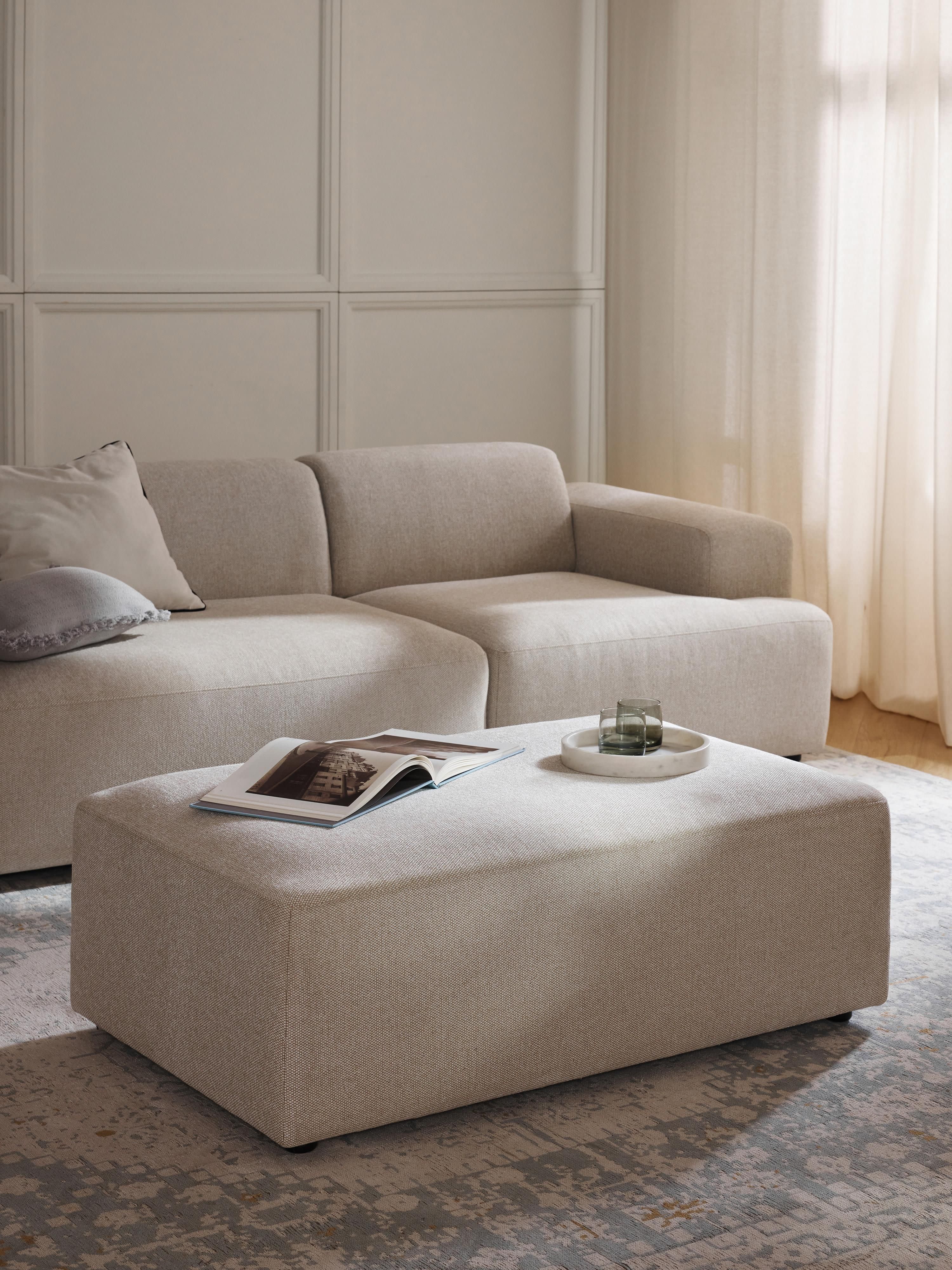 XL Sofa-Hocker Melva, B 116 x T 72 cm