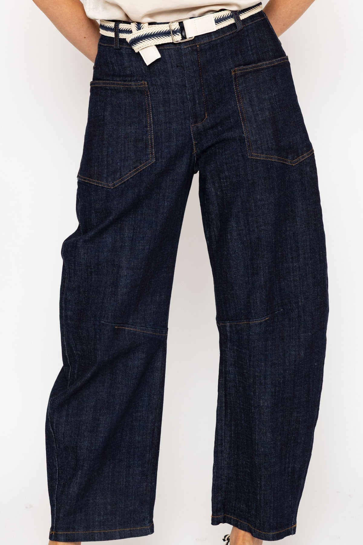 Barrel Leg Denim Jeans