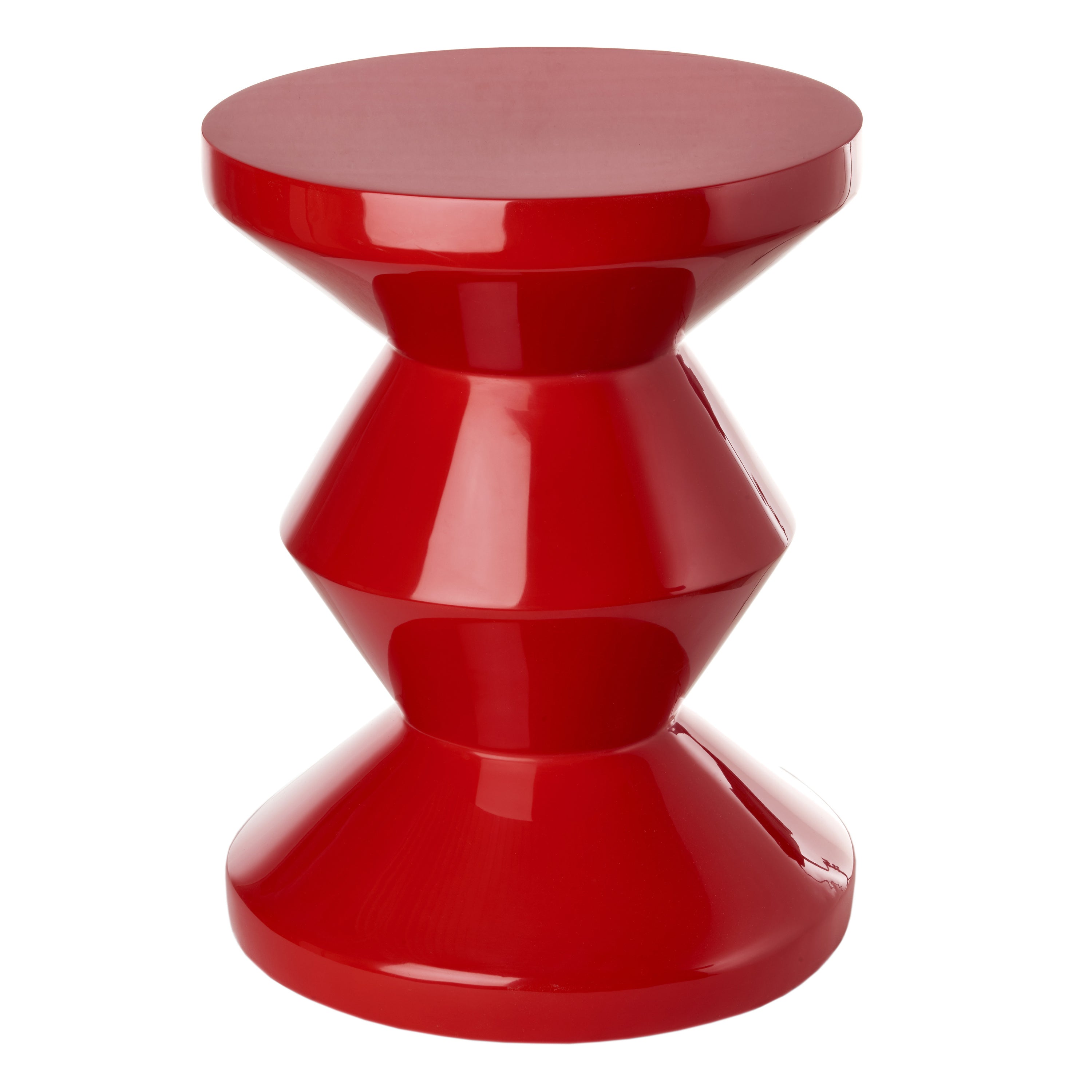 POLSPOTTEN Zig Zag Bijzettafel - Roestrood