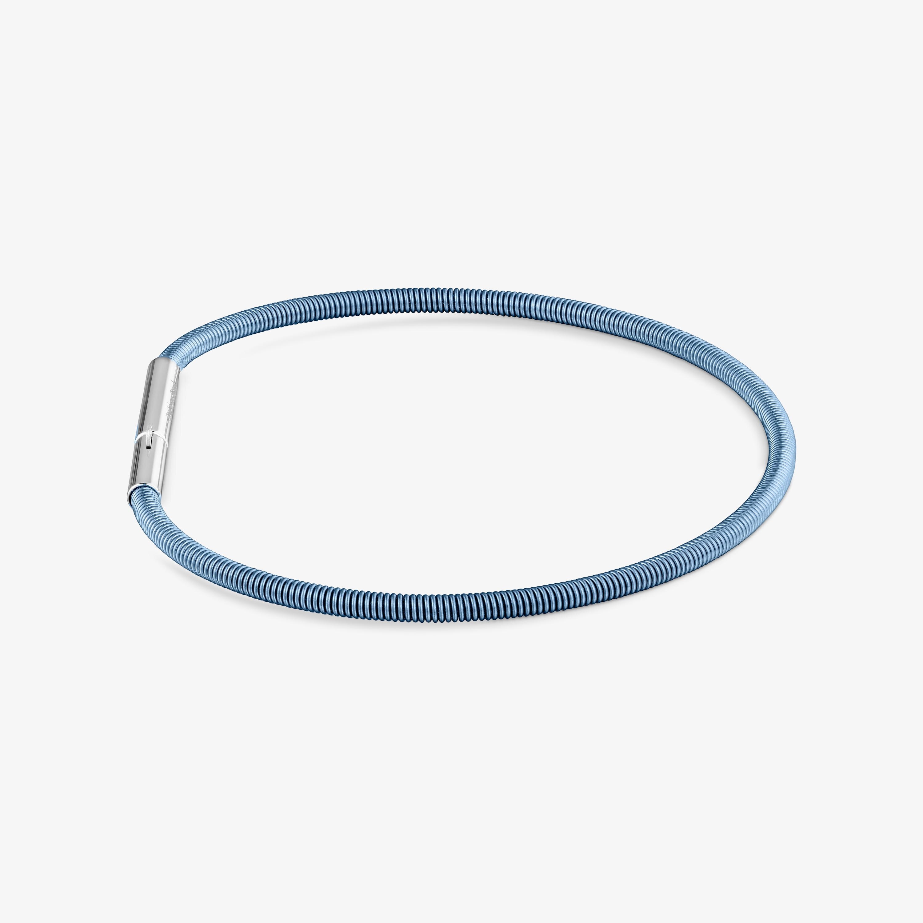 Pulsera de acero turquesa 2 mm TOUS Mesh Tube