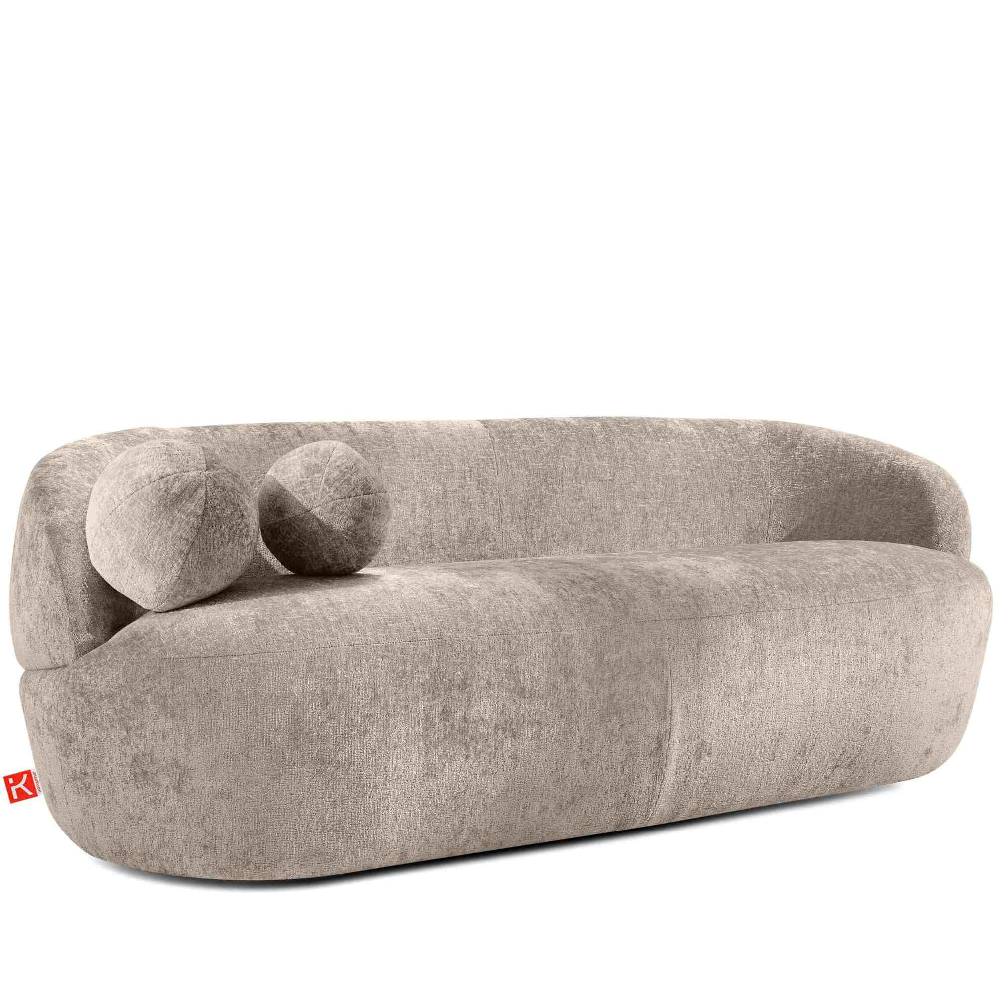 KONSIMO NELUM sofa organiczna forma, w stylu nowoczesnym, szenil