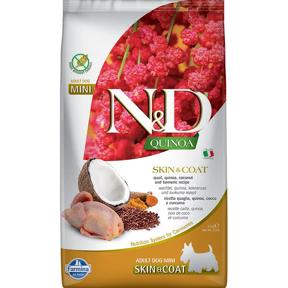 Farmina Quinoa Skin Coat Quail Mini Dog Food 2.5kg