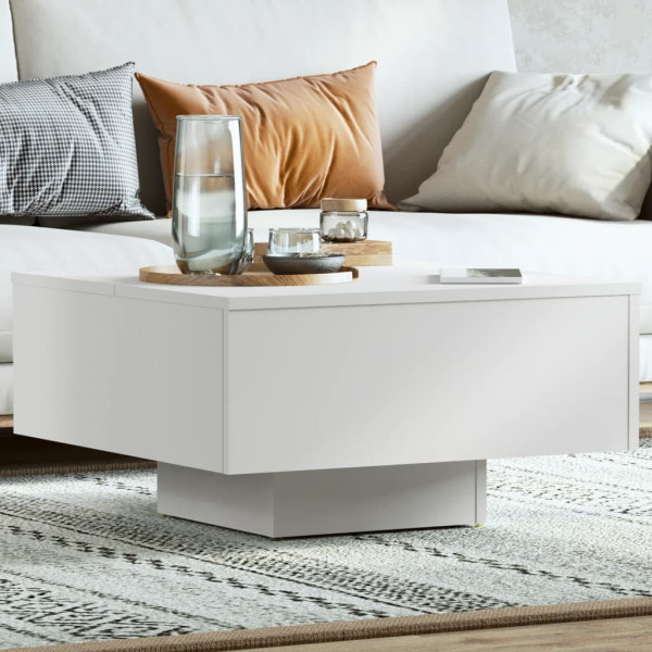 Stolik Kawowy Ława Stół Biały 60x60x31.5 Do Salonu Do Pokoju