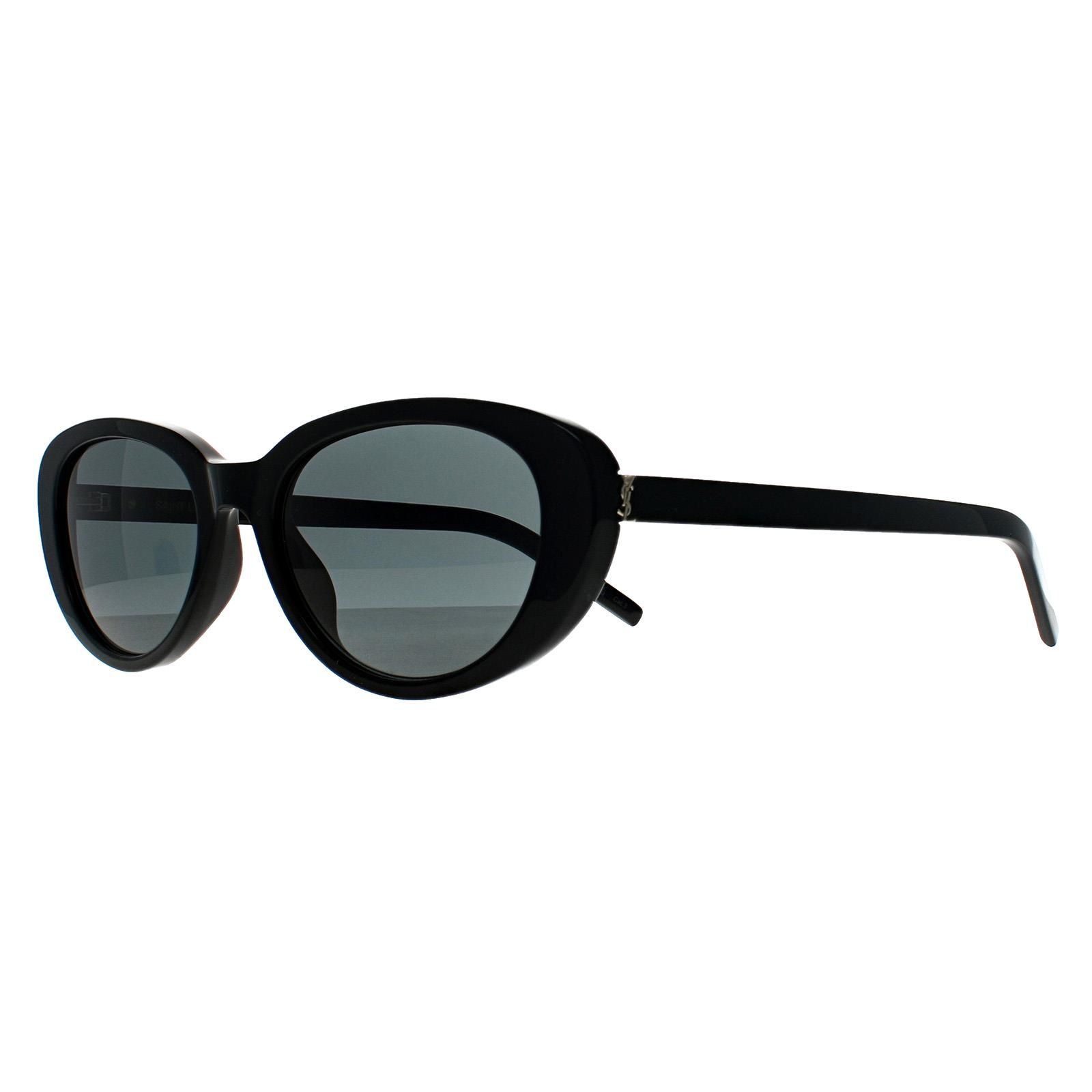 Saint Laurent Cat Eye Shiny Black Grey SL M154