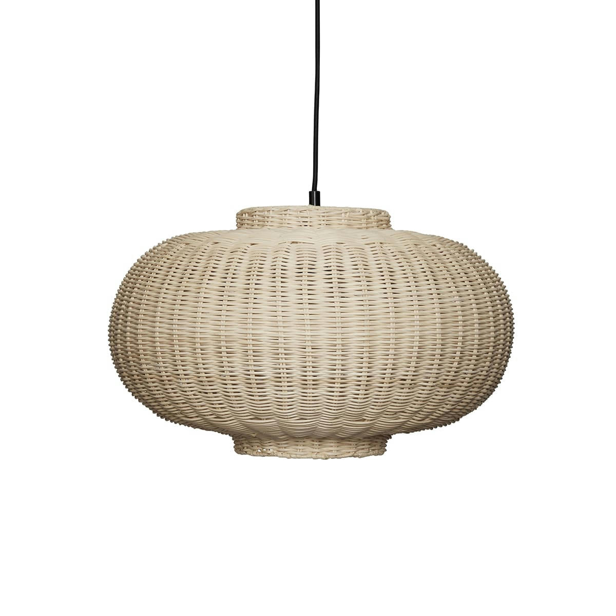 CHAND - Pendule en rotin naturel