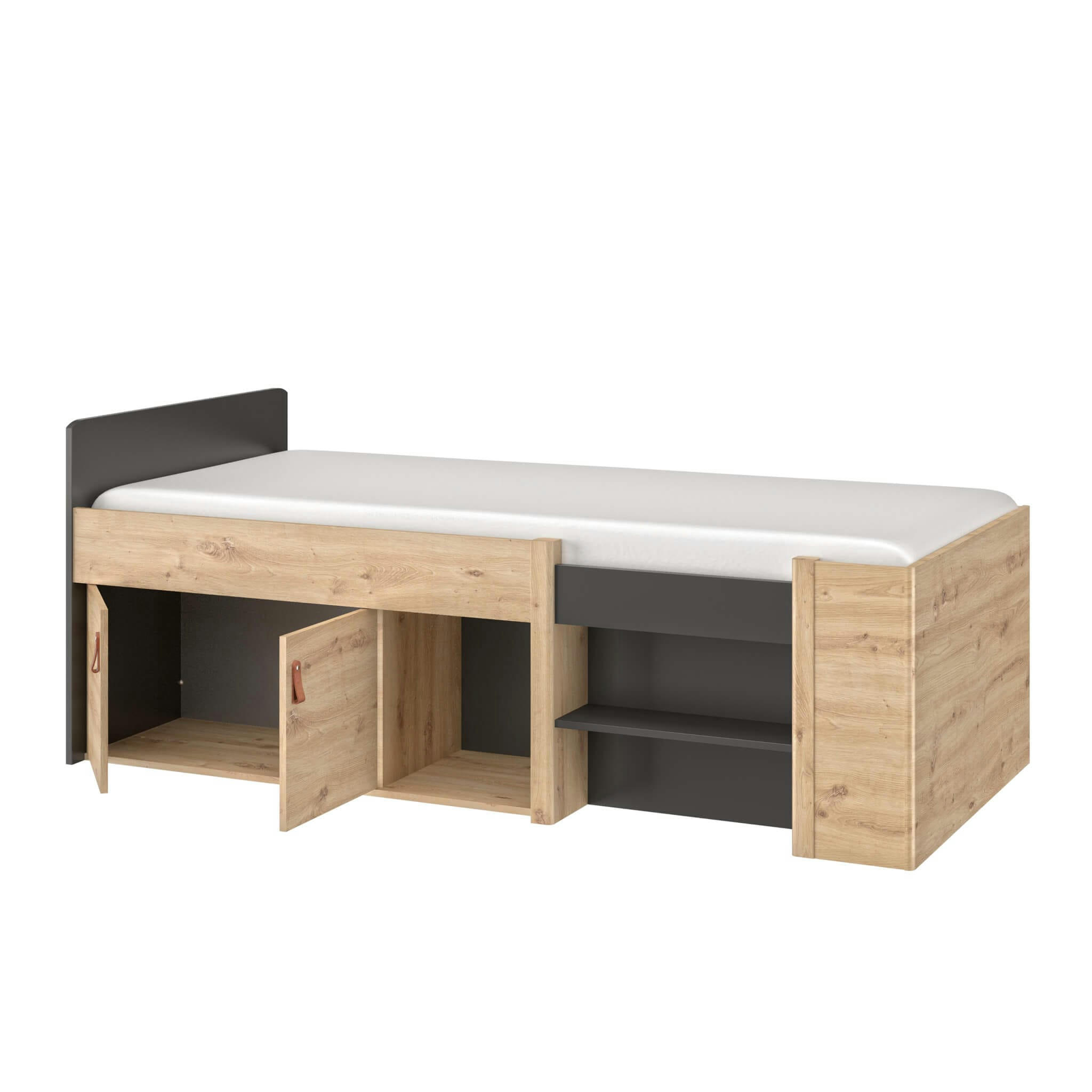 - Lit combiné noir 90x200