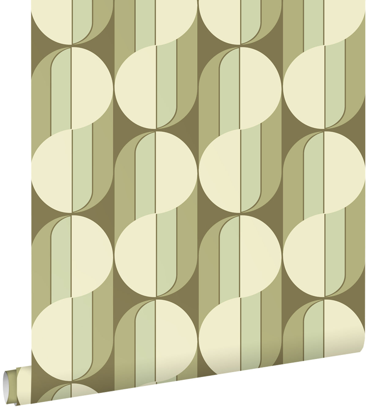 ESTAhome behang retro ornamenten groen - 50 x 900 cm - 131589