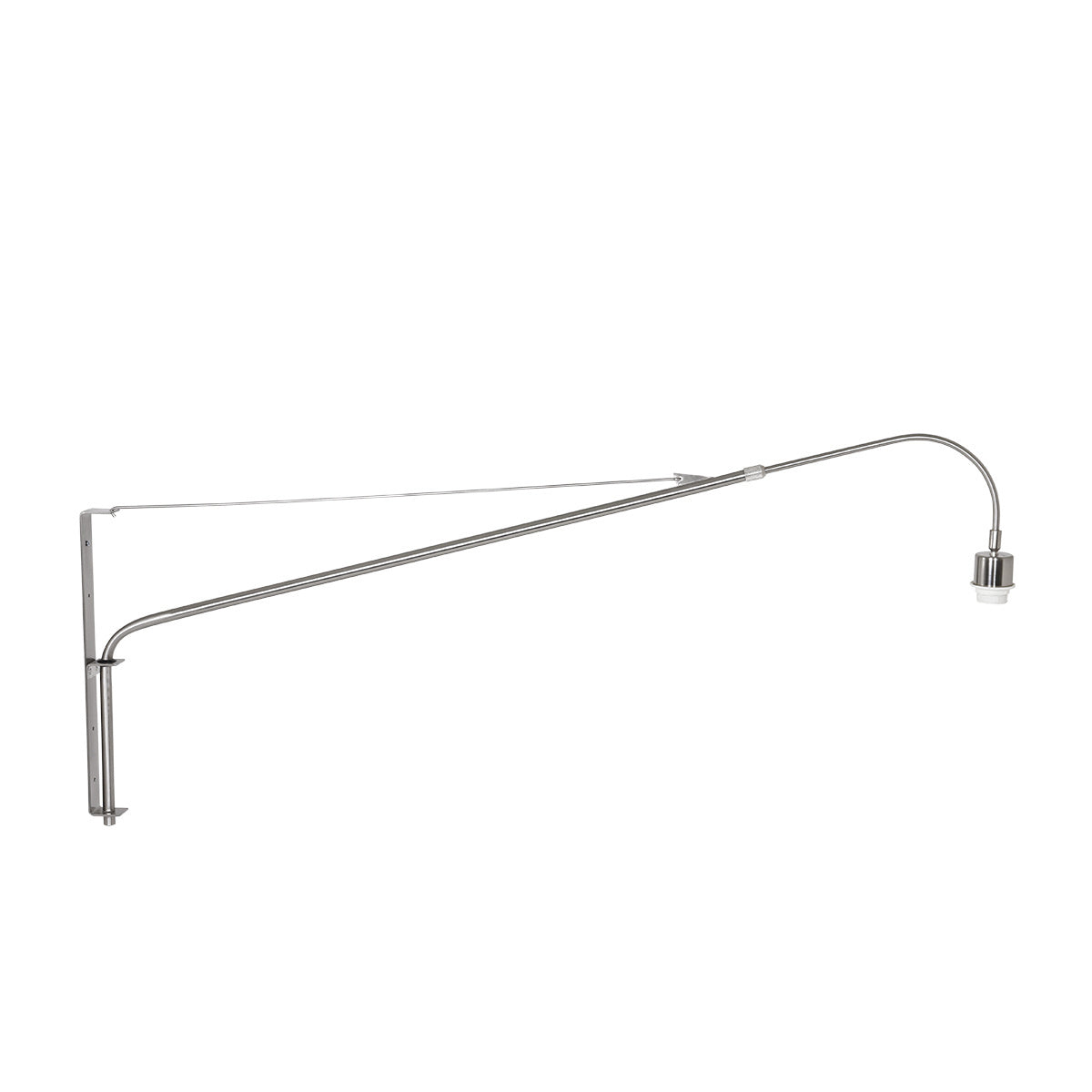 Steinhauer wandlamp elegant - 1 lichts - 120x 56 cm - mat chroom