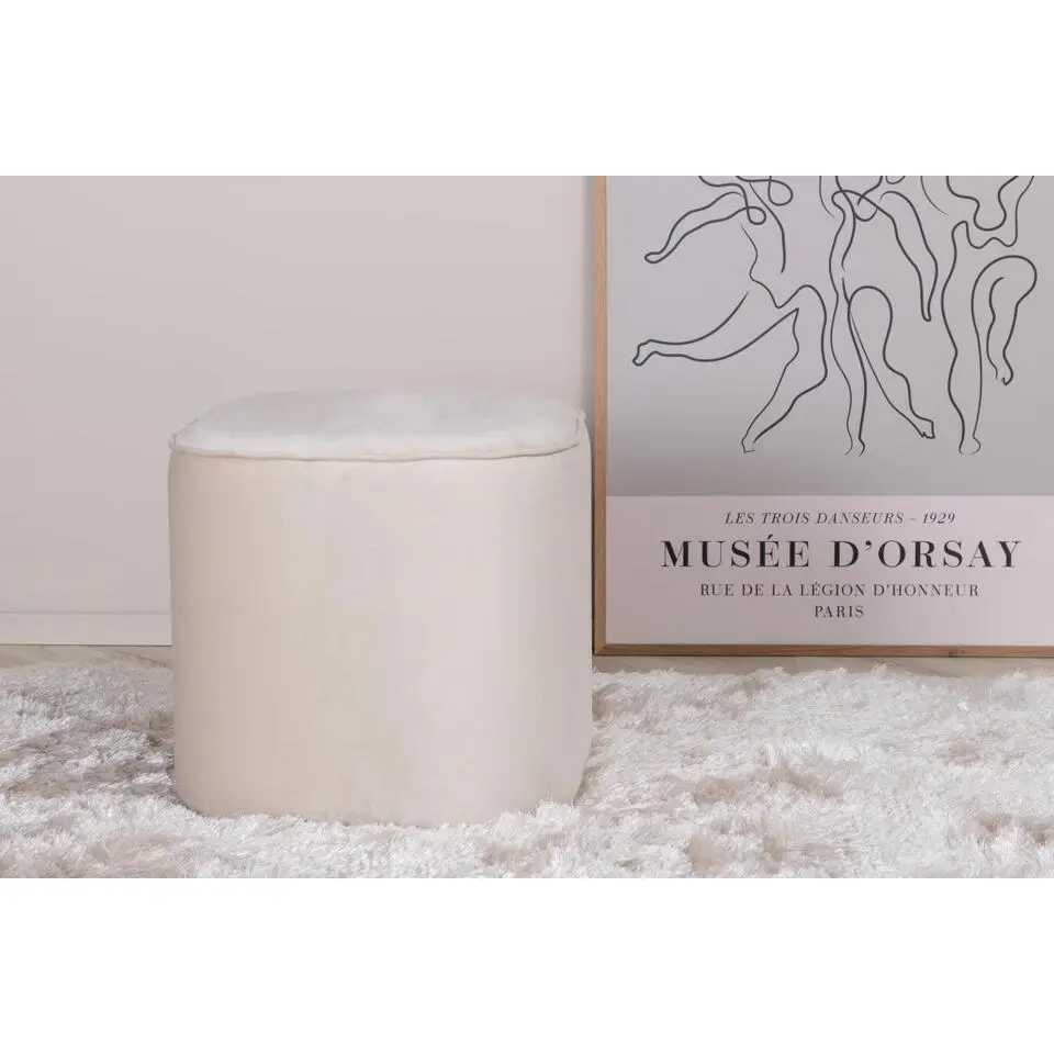 Svea - Arlo poef - velvet - beige