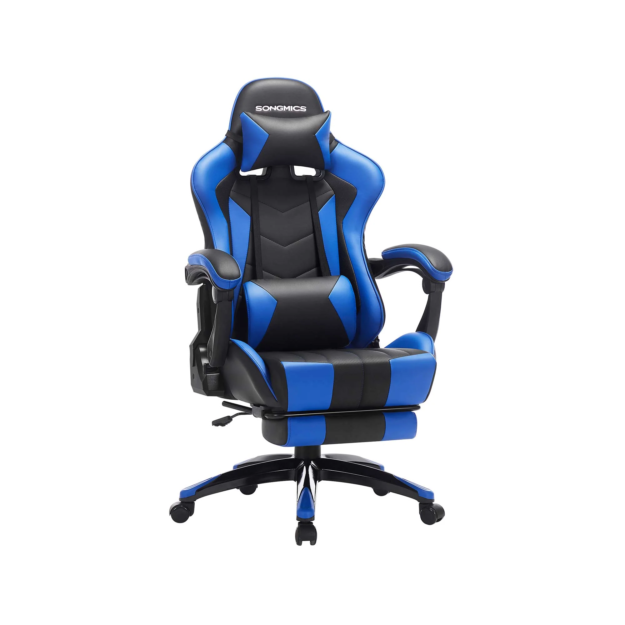 Chaise gaming sport bleu