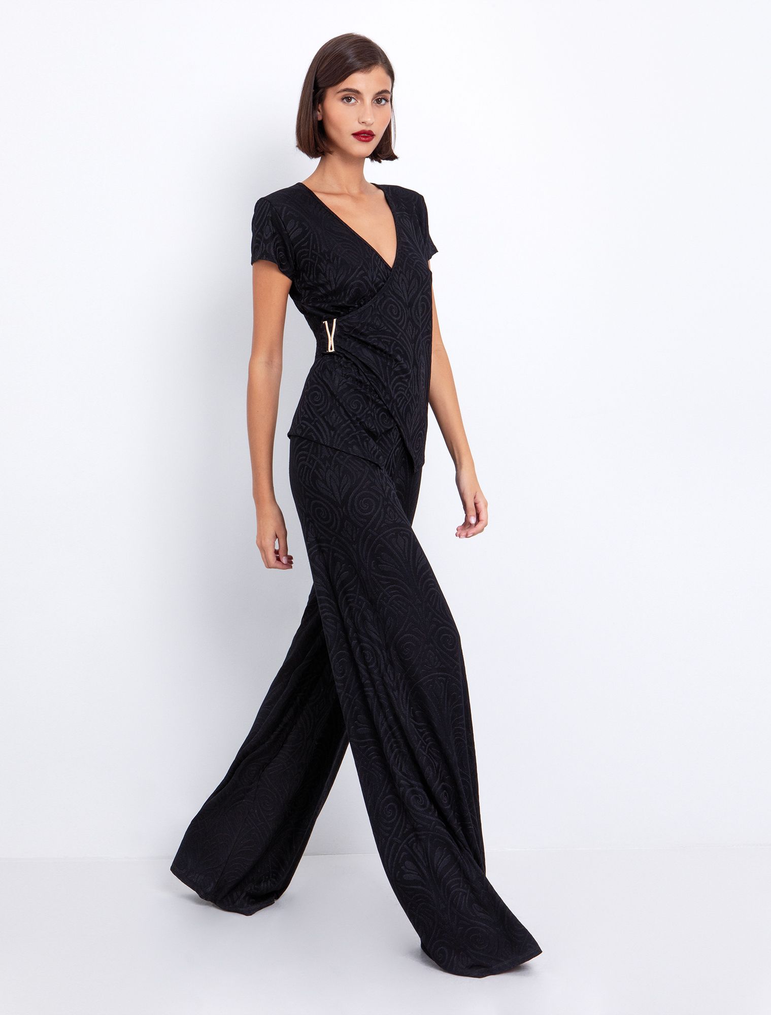 Ζακάρ μπλούζα με μεταλλικό στοιχείο