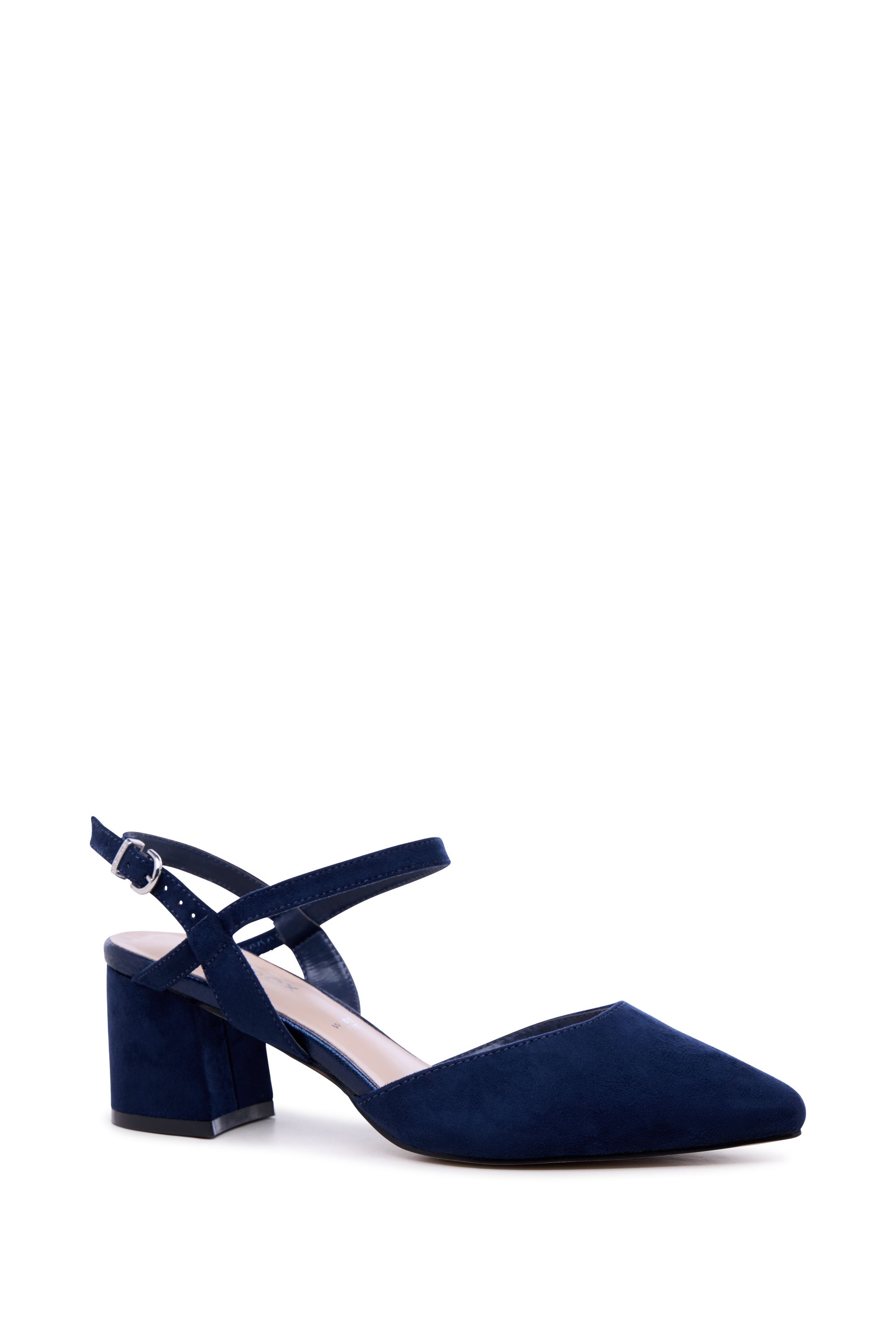 Paradox London Gloriette' Wide Fit Block Heel Court Shoes