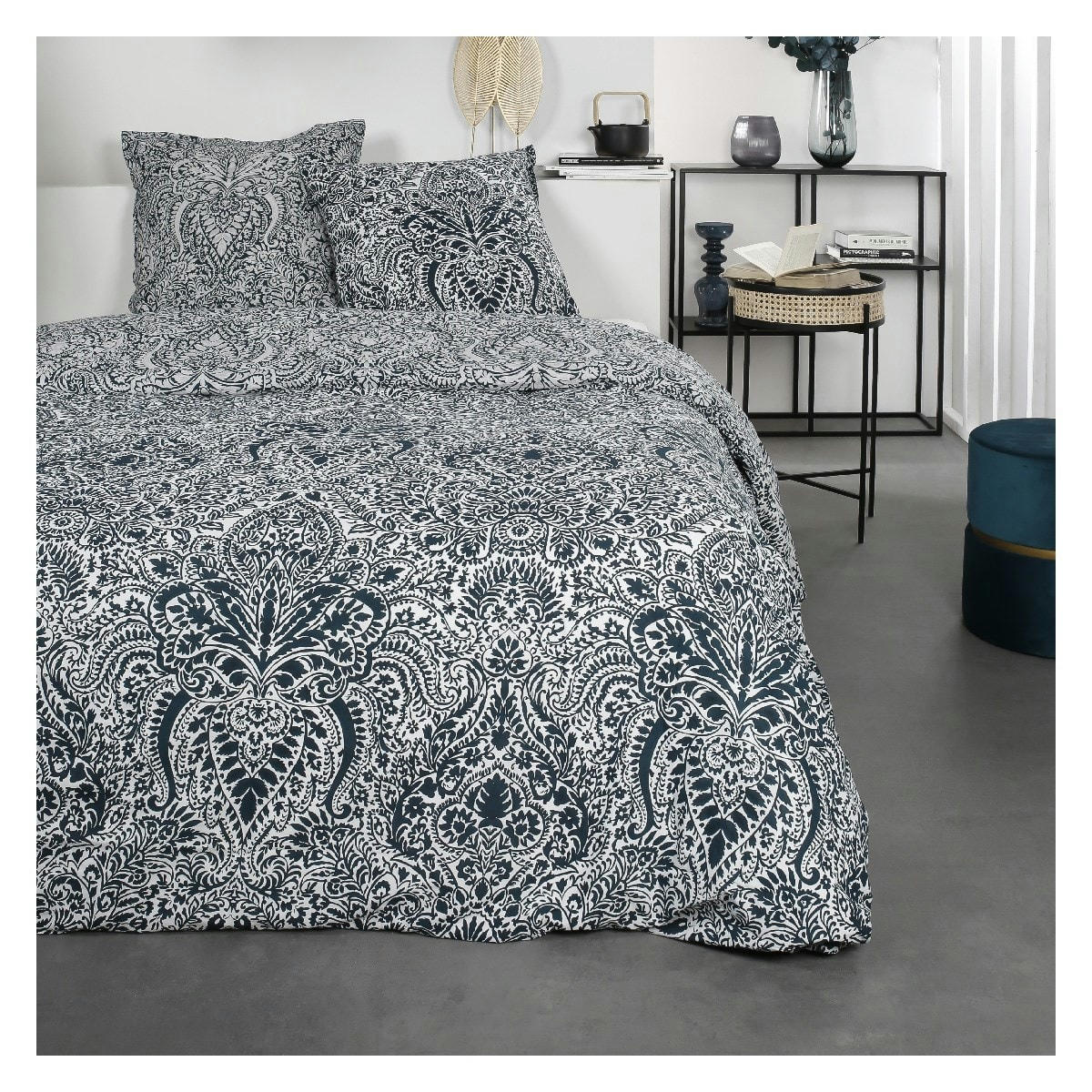 SUNSHINE AUDE - Parure de lit 2 personnes imprimé en Coton Multicolore 240x260 cm