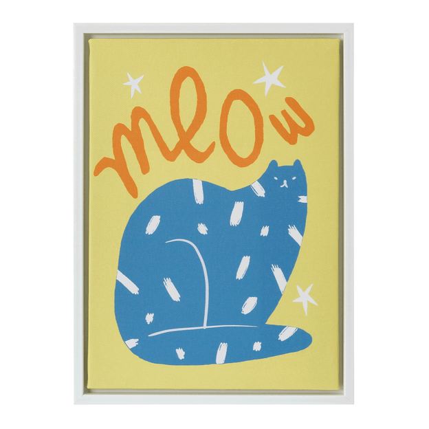 QUADRO 30 CM X 22 CM CAT MEOW
