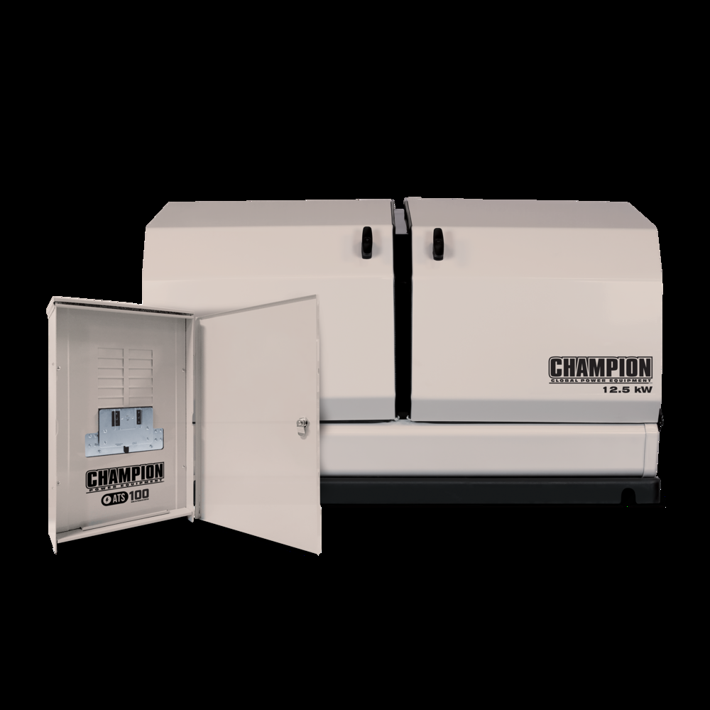 Champion 12.5 Kilowatt Automatic Home Standby Generator with 12 Circuit Transfer Switch