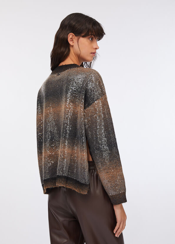 Maglia con paillettes