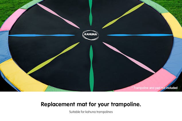 NNEDPE Kahuna 12ft Trampoline Replacement Spring Mat - Rainbow