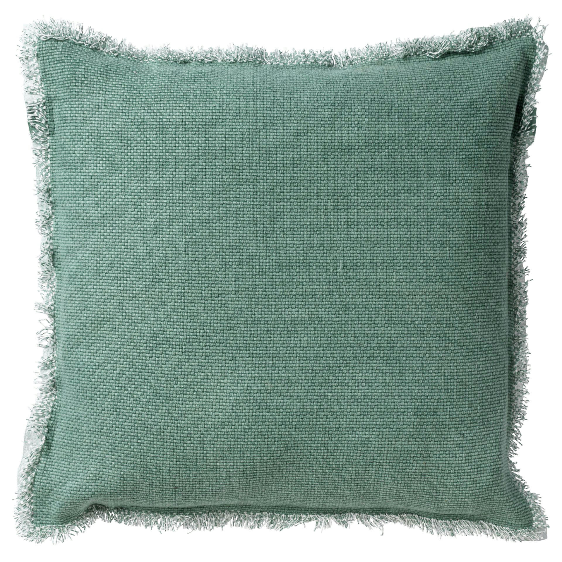 - Housse de coussin vert en coton-45x45 cm uni