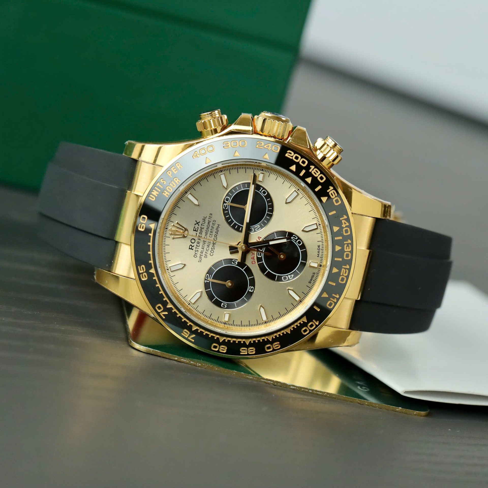 Rolex Daytona 126518 YG Plated Champagne Dial 40mm Oysterflex Super Clone