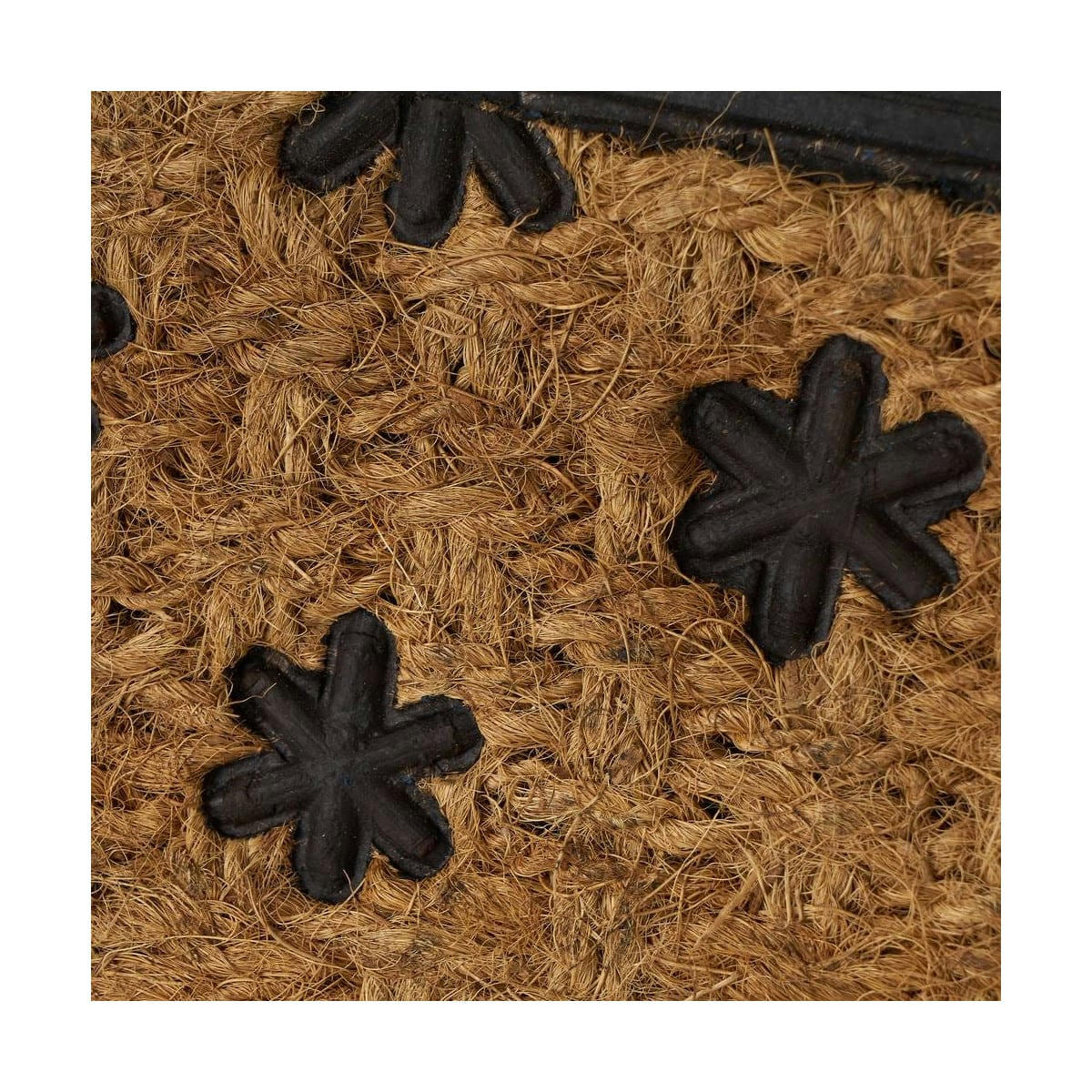 DALIA - Paillasson en caoutchouc et fibres de coco welcome 60x40cm