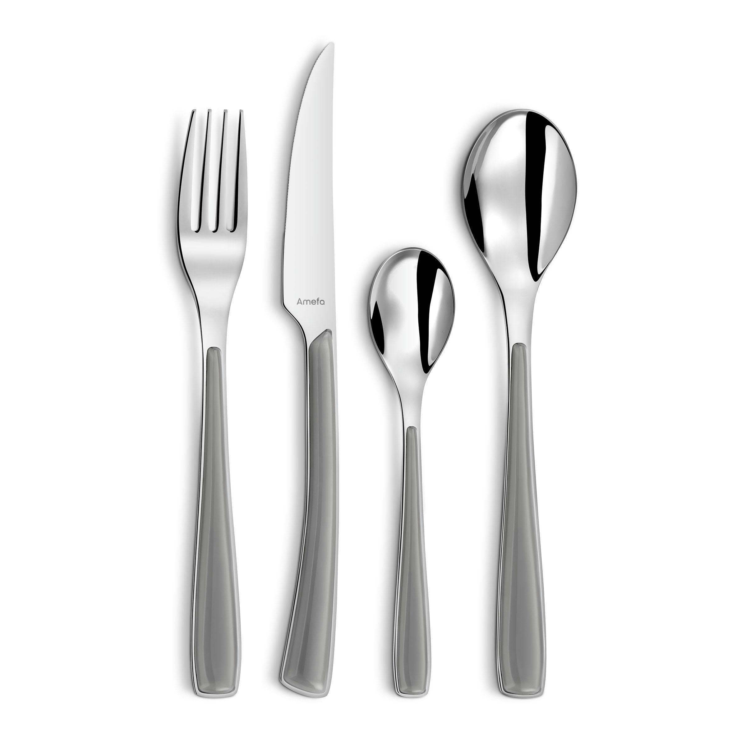 ALIZÉ GRIS - Ménagère 24 couverts en  Gris