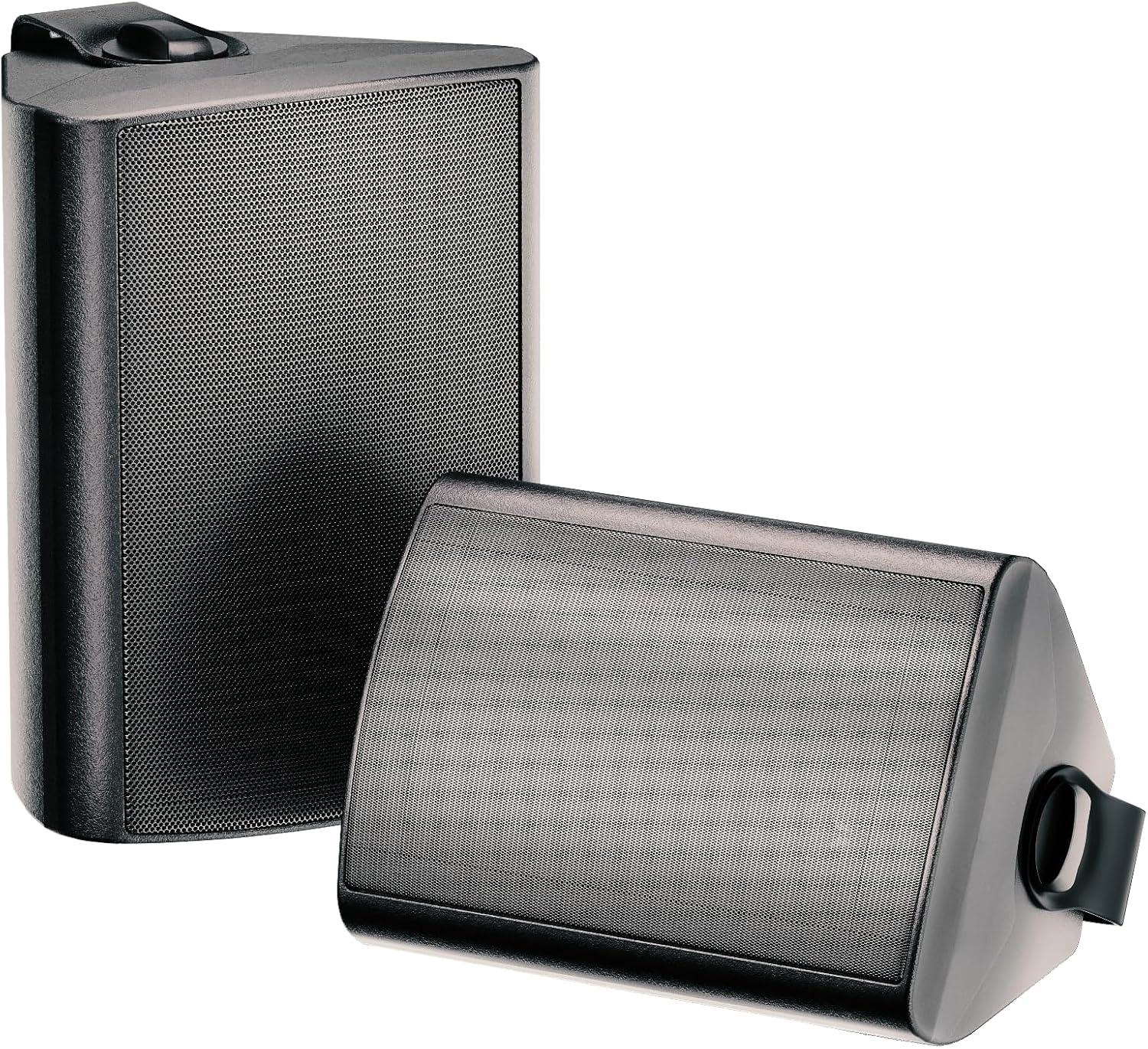 Herdio 6.5 Inch 400W Outdoor Speakers Wired Waterproof with Powerful Bass,Wall Mount Speakers for Patio Garage Covered Deck,All-Weather(Pair,Black)