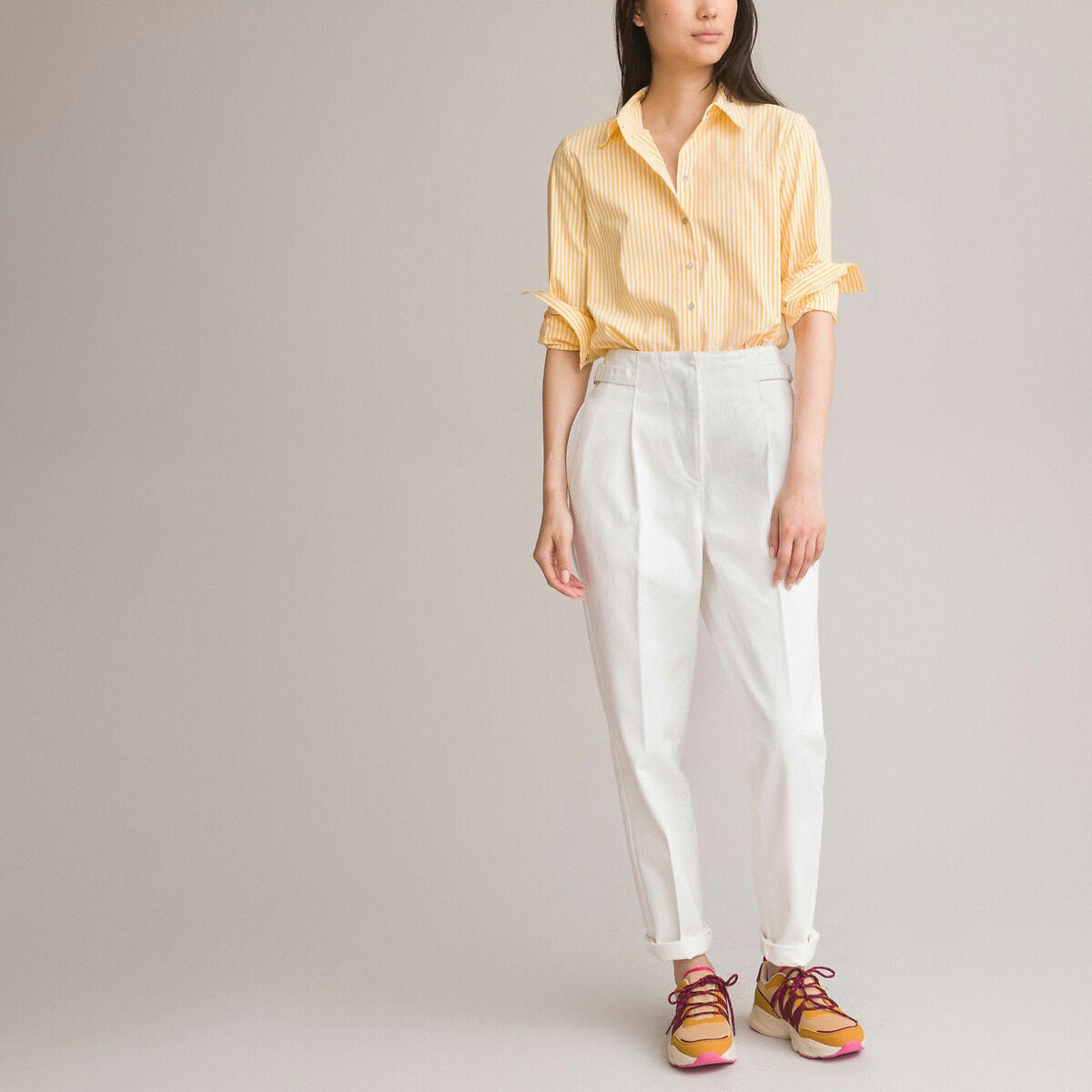 Chemise rayée, manches longues