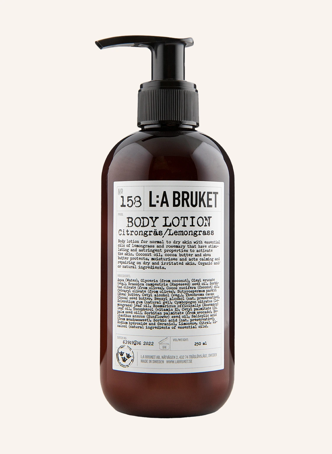 L:A BRUKET Bodylotion 158 LEMONGRASS