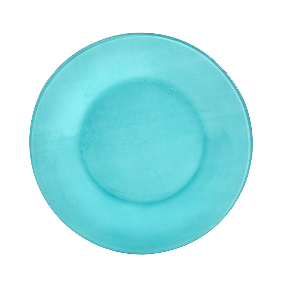 Assiette à dessert ronde verre Luminarc Zana bleue Ø20cm