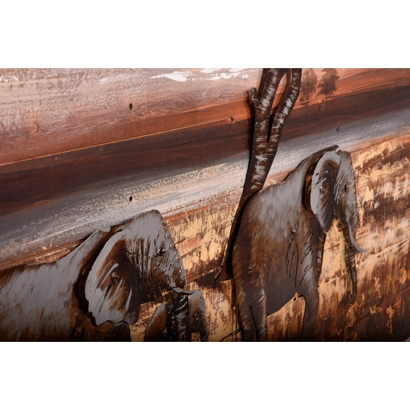 Wandbild, Stahlblech, mehrfarbig