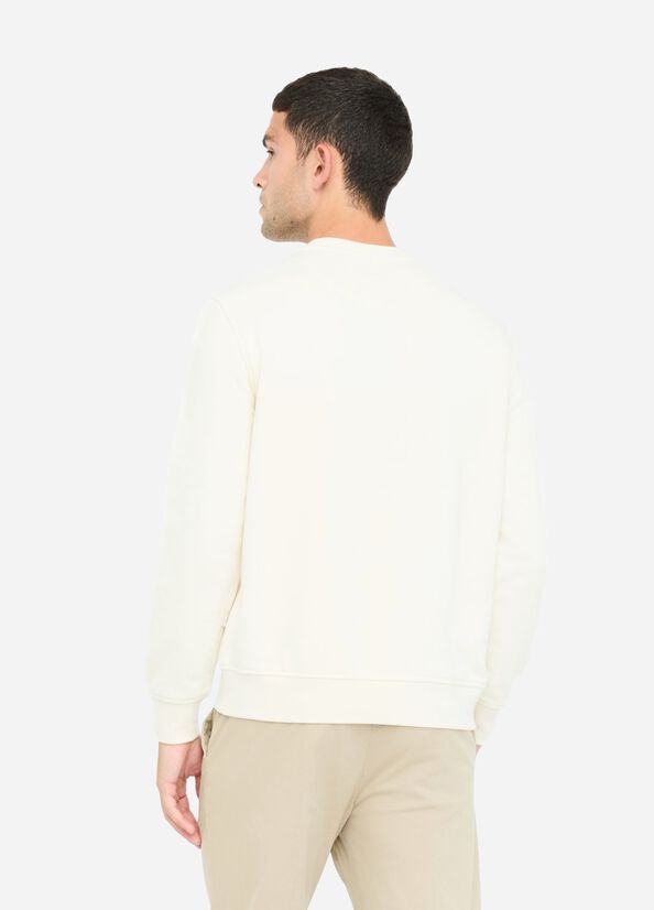 Felpa in cotone con logo