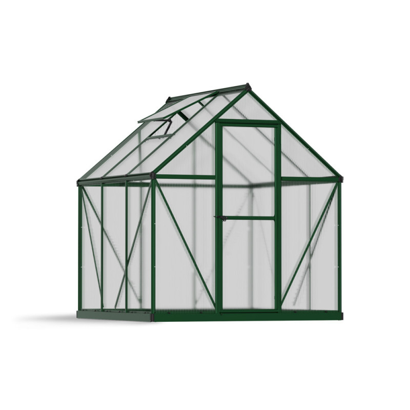 Serre en polycarbonate Mythos verte 3,3 m² CANOPIA