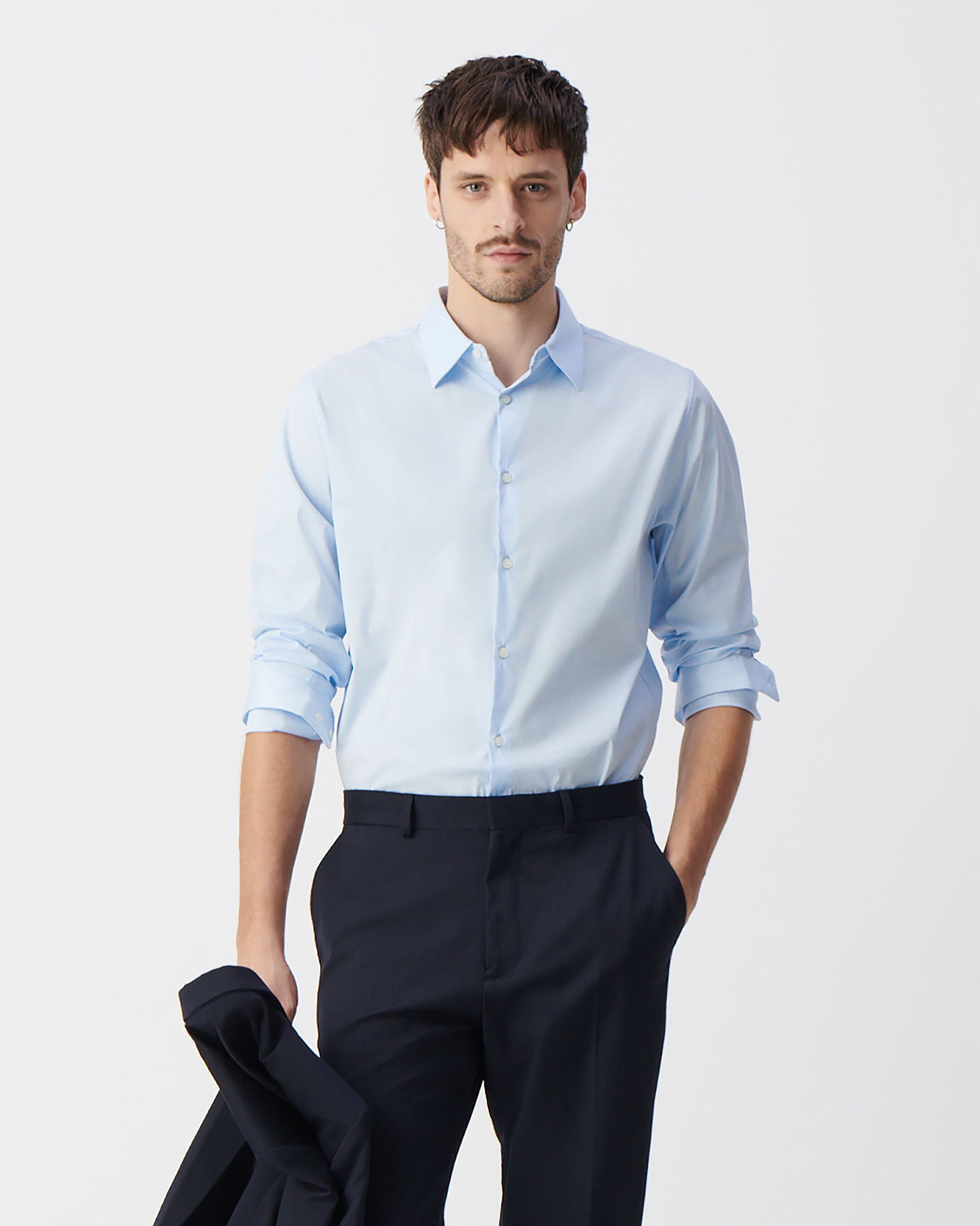 Chemise SLIM ciel en popeline Homme