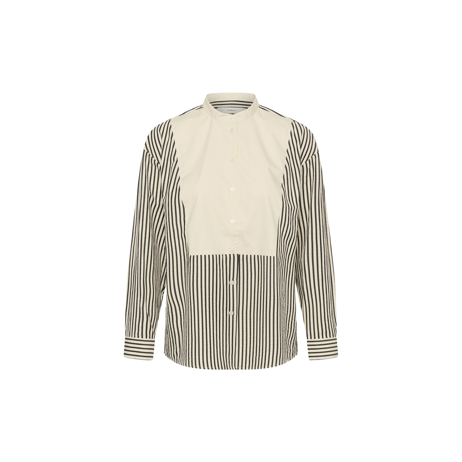 GARBOIW SHIRT, vanilla / black stripe