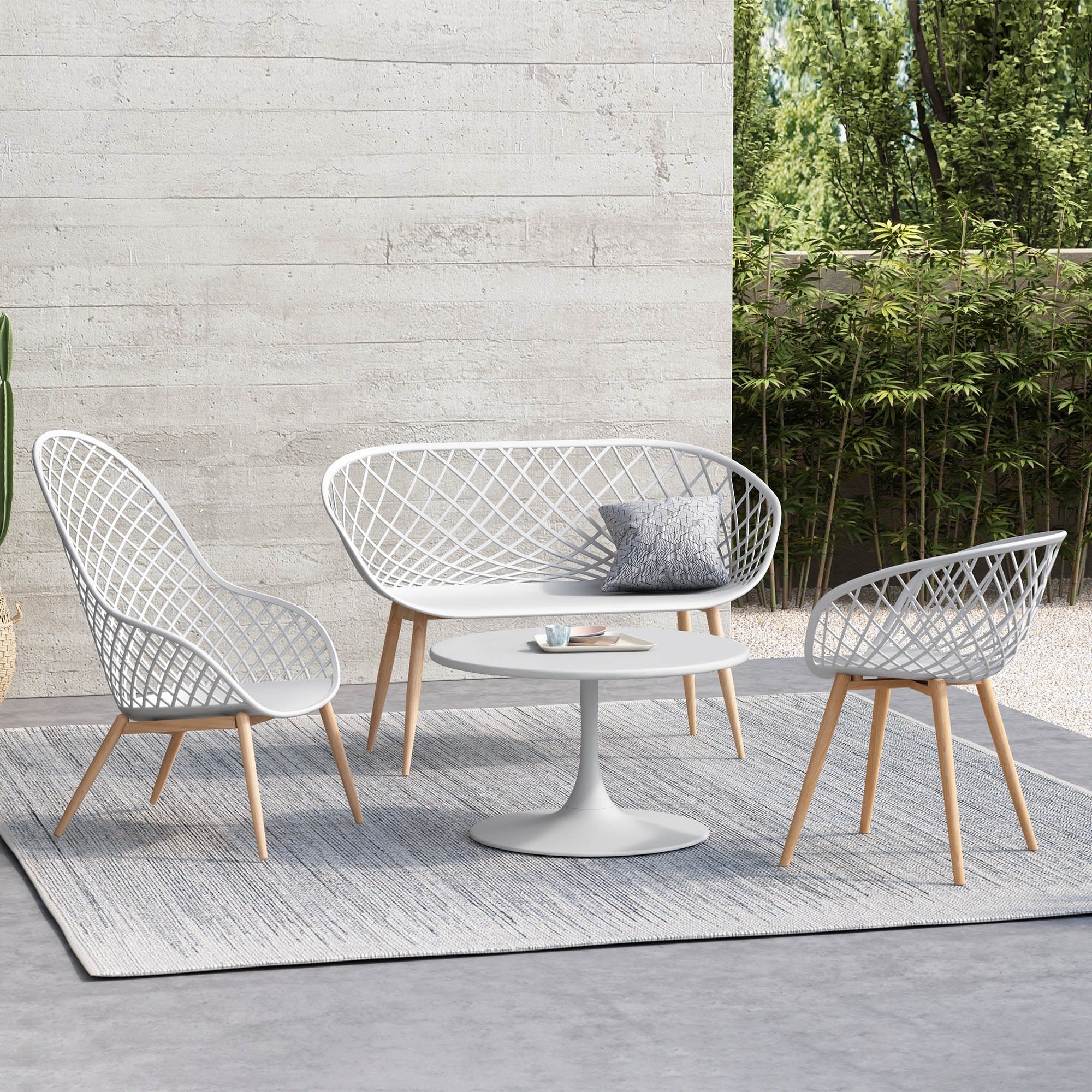 Kurv 31.5 Bistro Coffee Table, Weather Resistant, Indoor/Outdoor