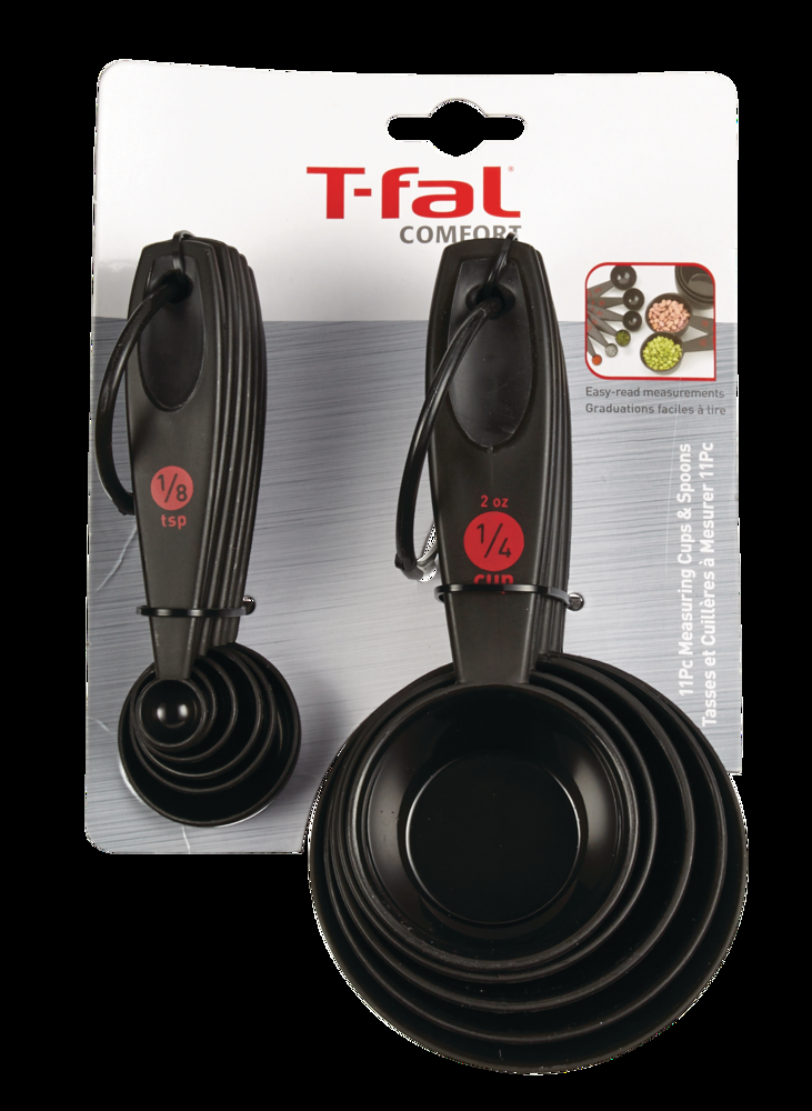 T-fal Plastic Measuring Cups & Spoons Set, 11-pc