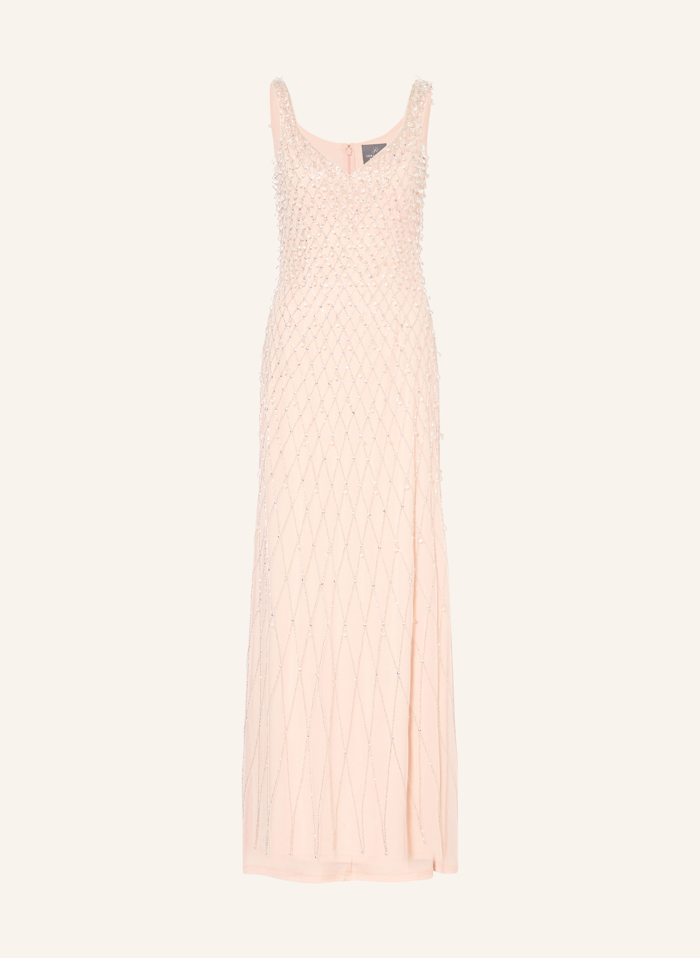 ADRIANNA PAPELL Abendkleid mit Pailletten und Schmuckperlen