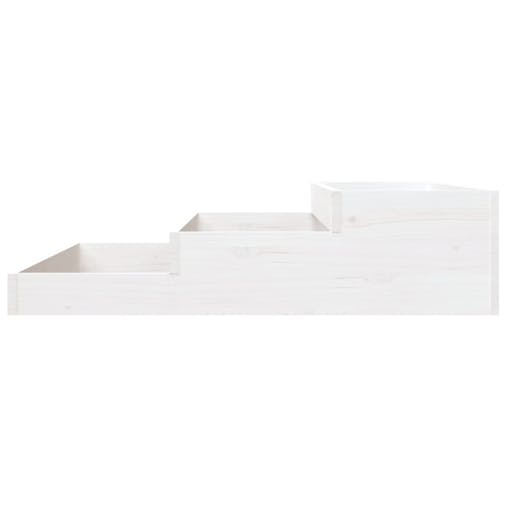 NNEVL Planter White 107x107x27 cm Solid Wood Pine