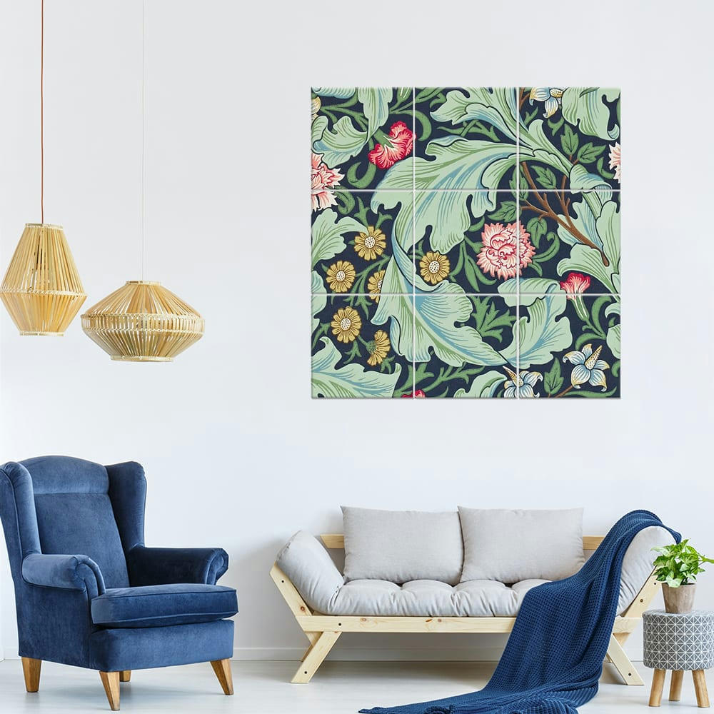 - Tableau Floral Wallpaper - William Morris 150x150cm