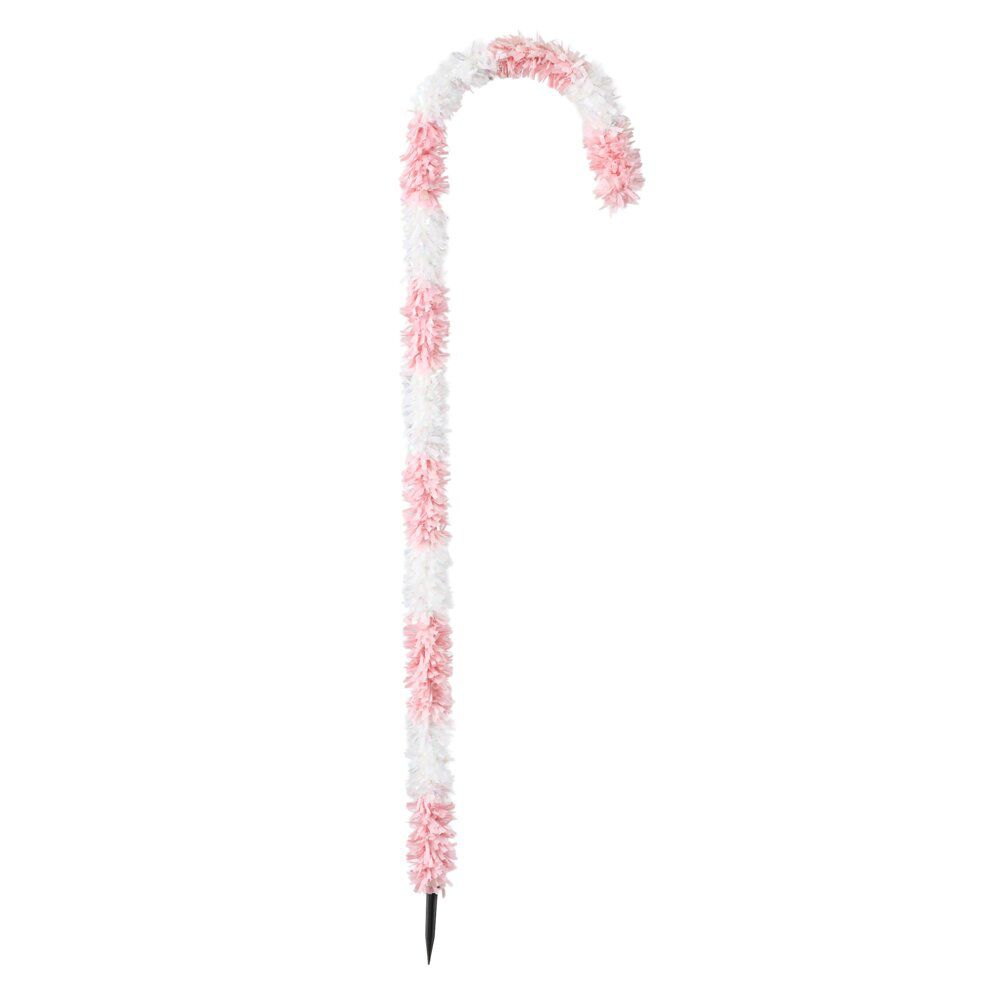 Sucre d'orge géant à poser H110 cm rouge et blanc