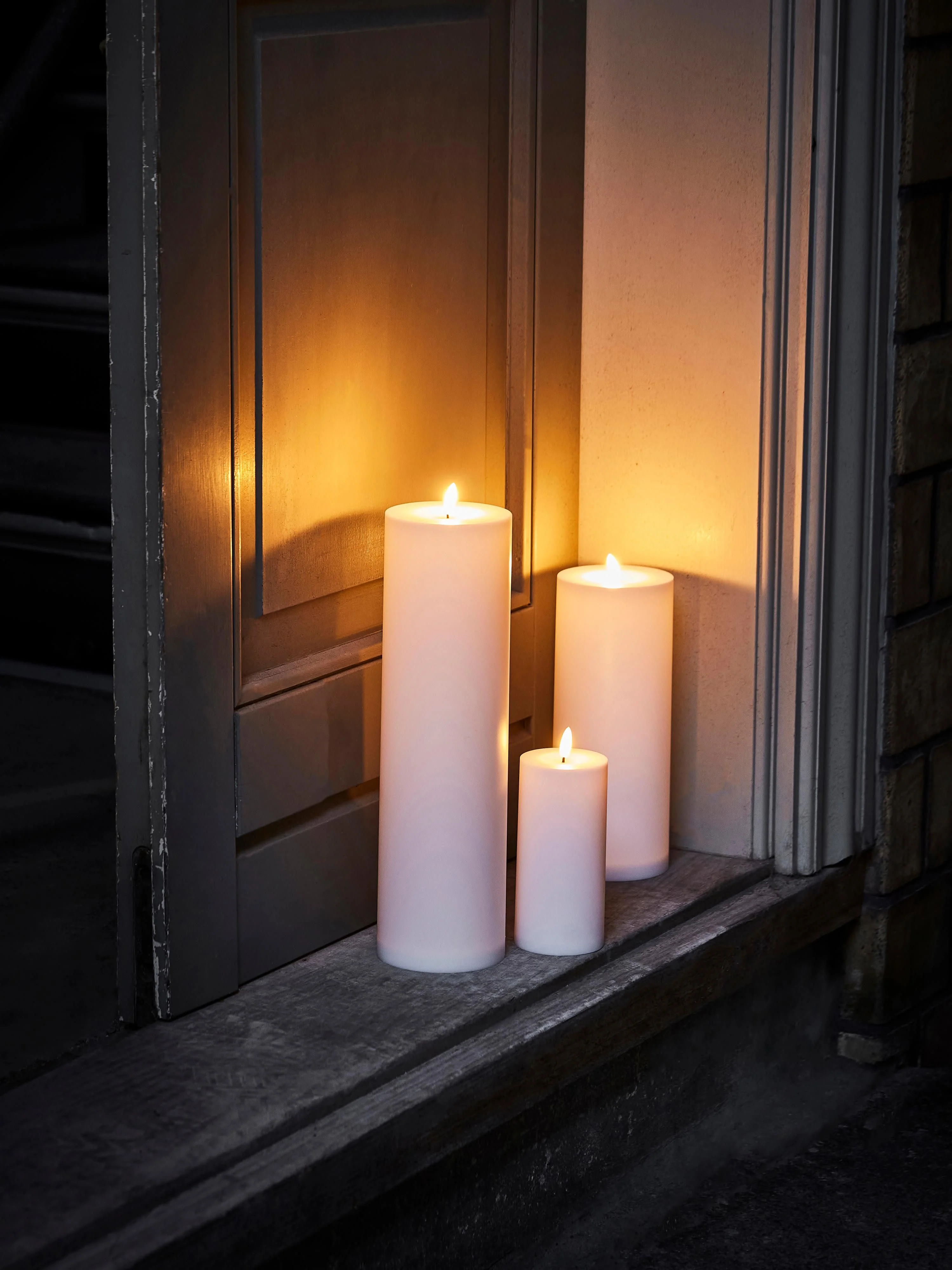 LED-Kerze House, H 35 cm