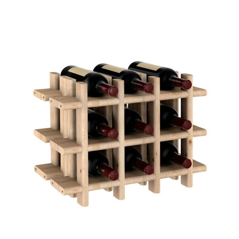 Porte-bouteilles en bois 32,5 x 43 x 22 cm