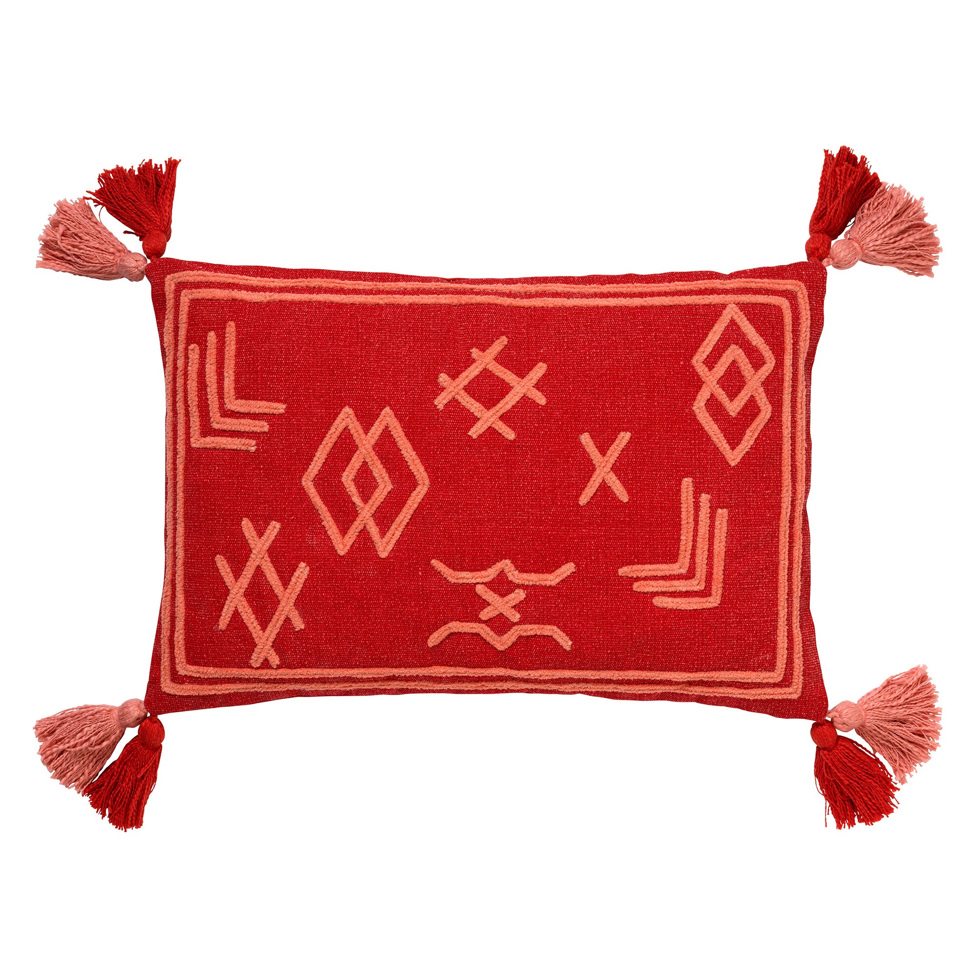 ZOLA - Kussenhoes van katoen Aurora Red 40x60 cm - rood