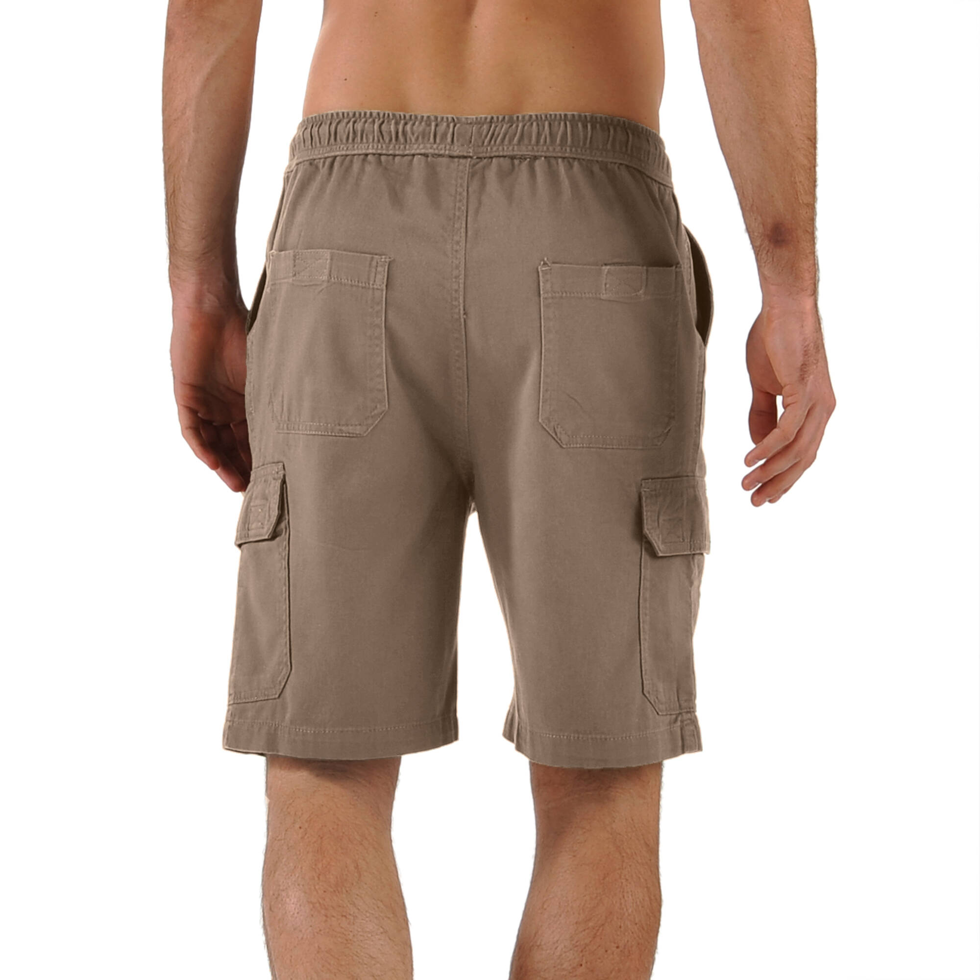 Bermuda cargo gabardine élastiqué