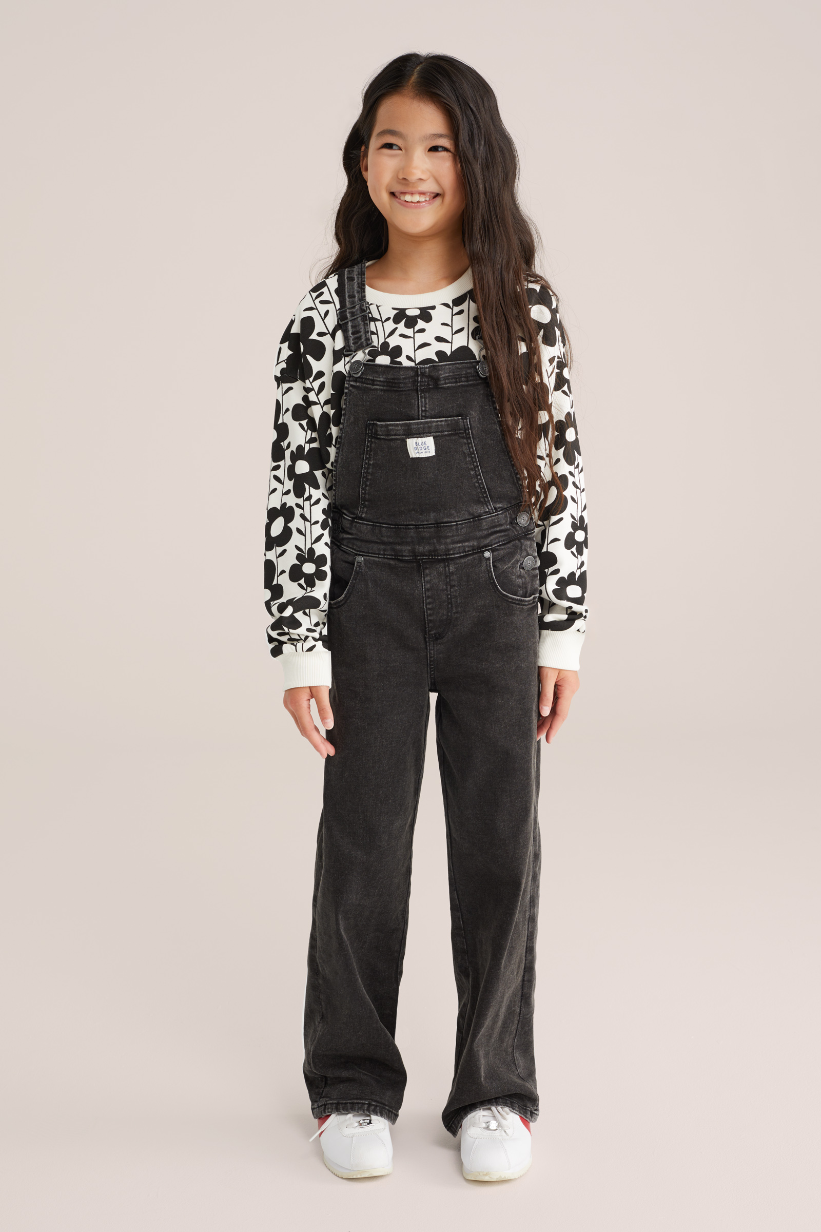 Meisjes relaxed fit tuinbroek