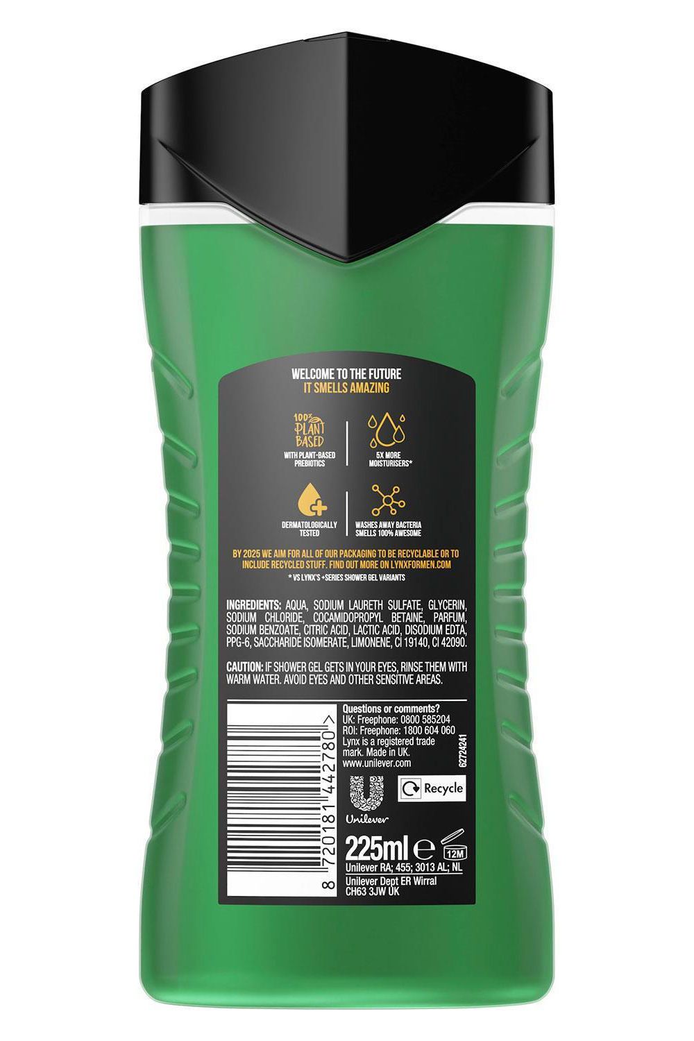 Lynx Jungle Fresh Shower Gel 12Hr Refreshing Fragrance 225ml