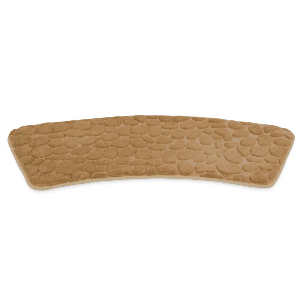 Tapis salle de bain incurvé mémoire de forme galet 45x100cm (2 modèles)