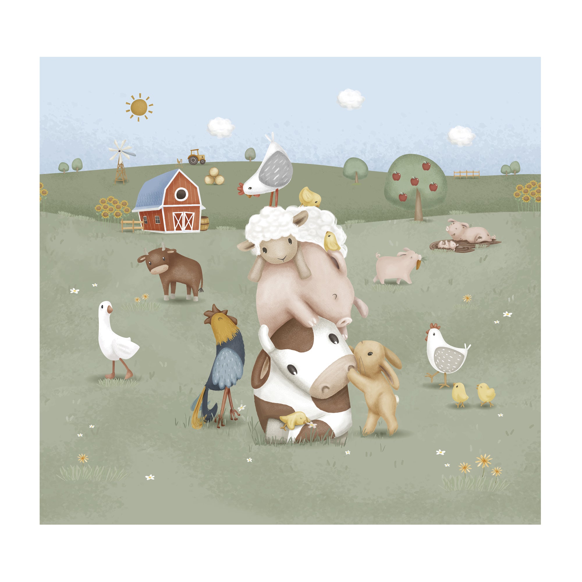 Little Dutch Fotobehang Little Farm 280x300
